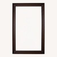 Raymour & Flanigan Kylie Dark Brown Wood Wall Mirror