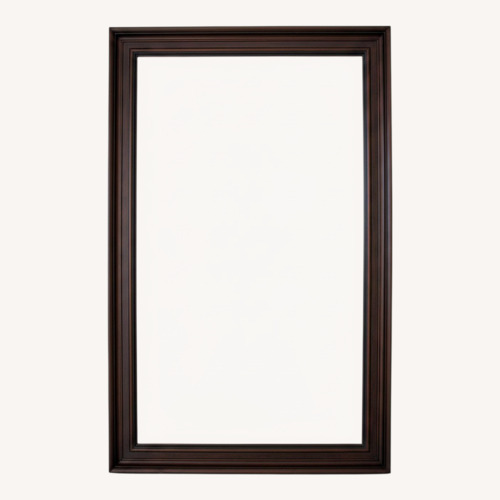 Used Raymour & Flanigan Kylie Dark Brown Wood Wall Mirror for sale on AptDeco