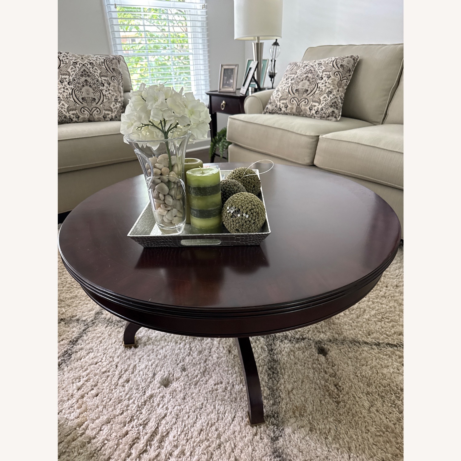 Broyhill Furniture Dark Brown Wood Coffee Table - image-3