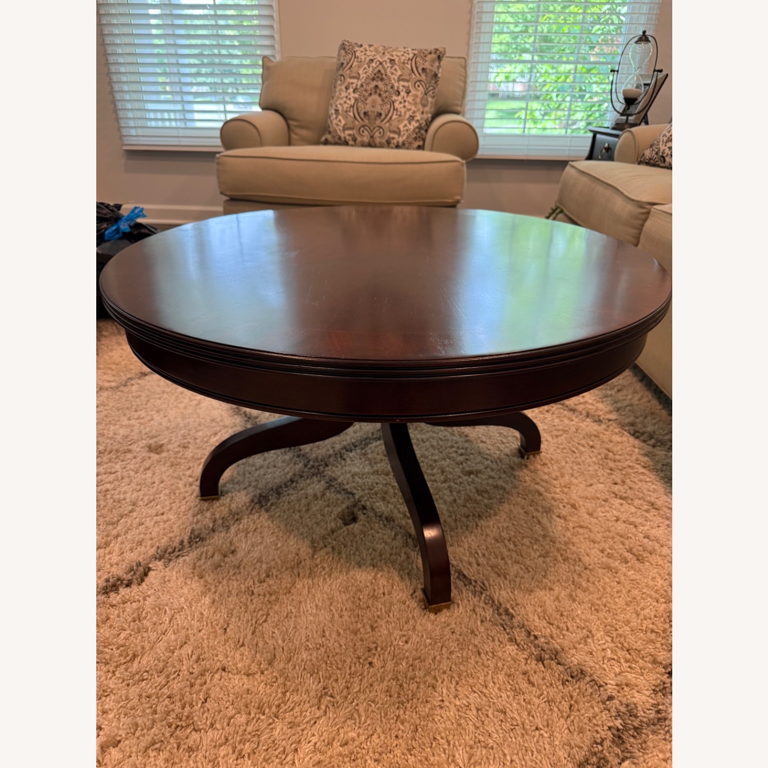 Broyhill Furniture Dark Brown Wood Coffee Table - image-2