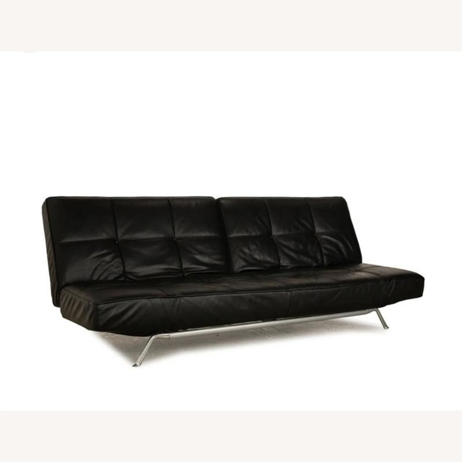 Ligne Roset Smala Black Leather Sofa - image-2