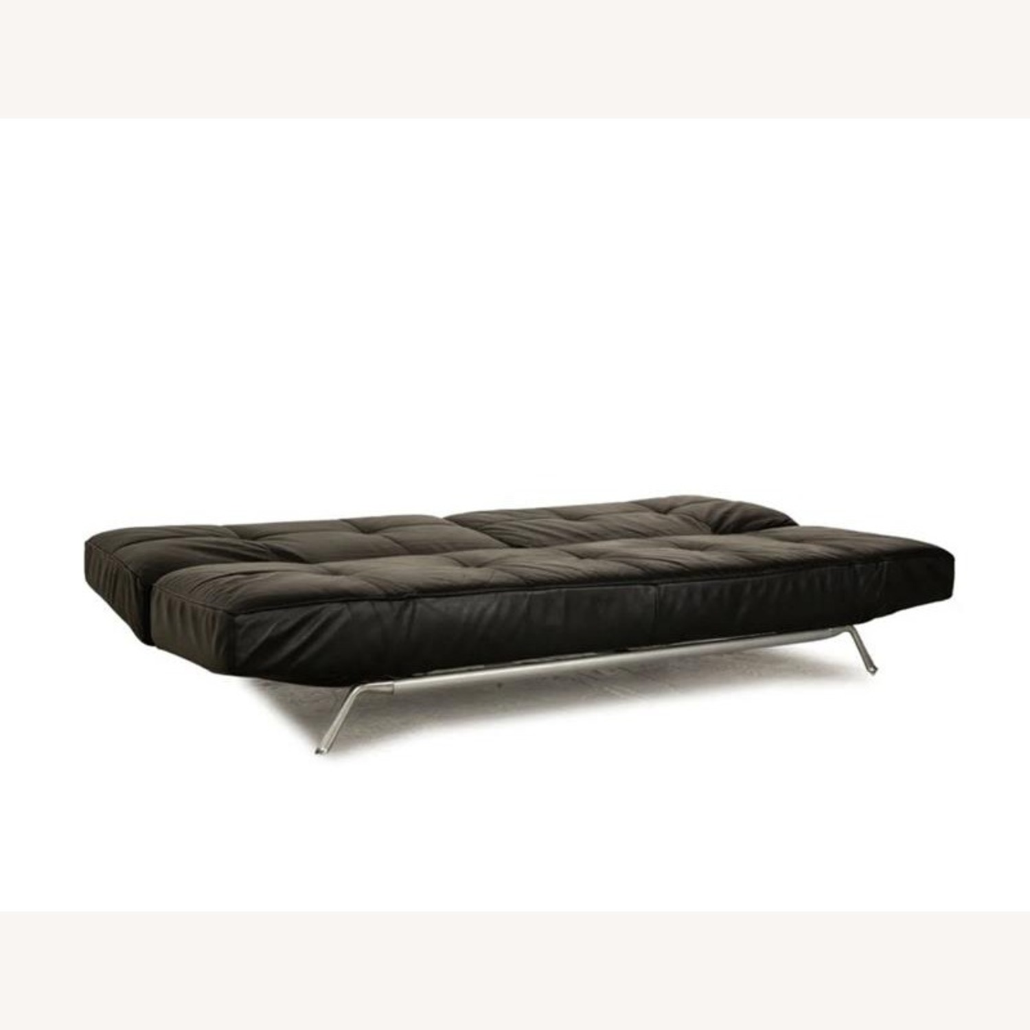 Ligne Roset Smala Black Leather Sofa - image-4