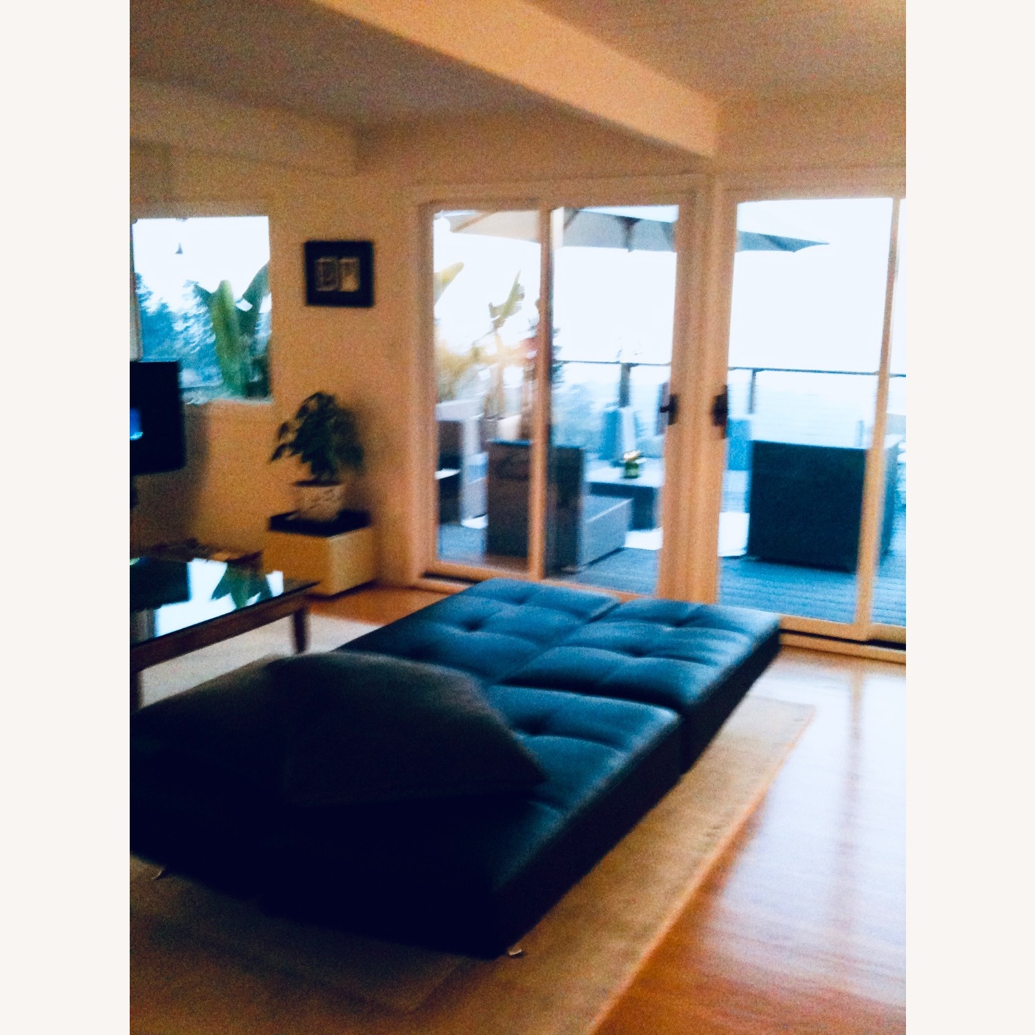 Ligne Roset Smala Black Leather Sofa - image-8