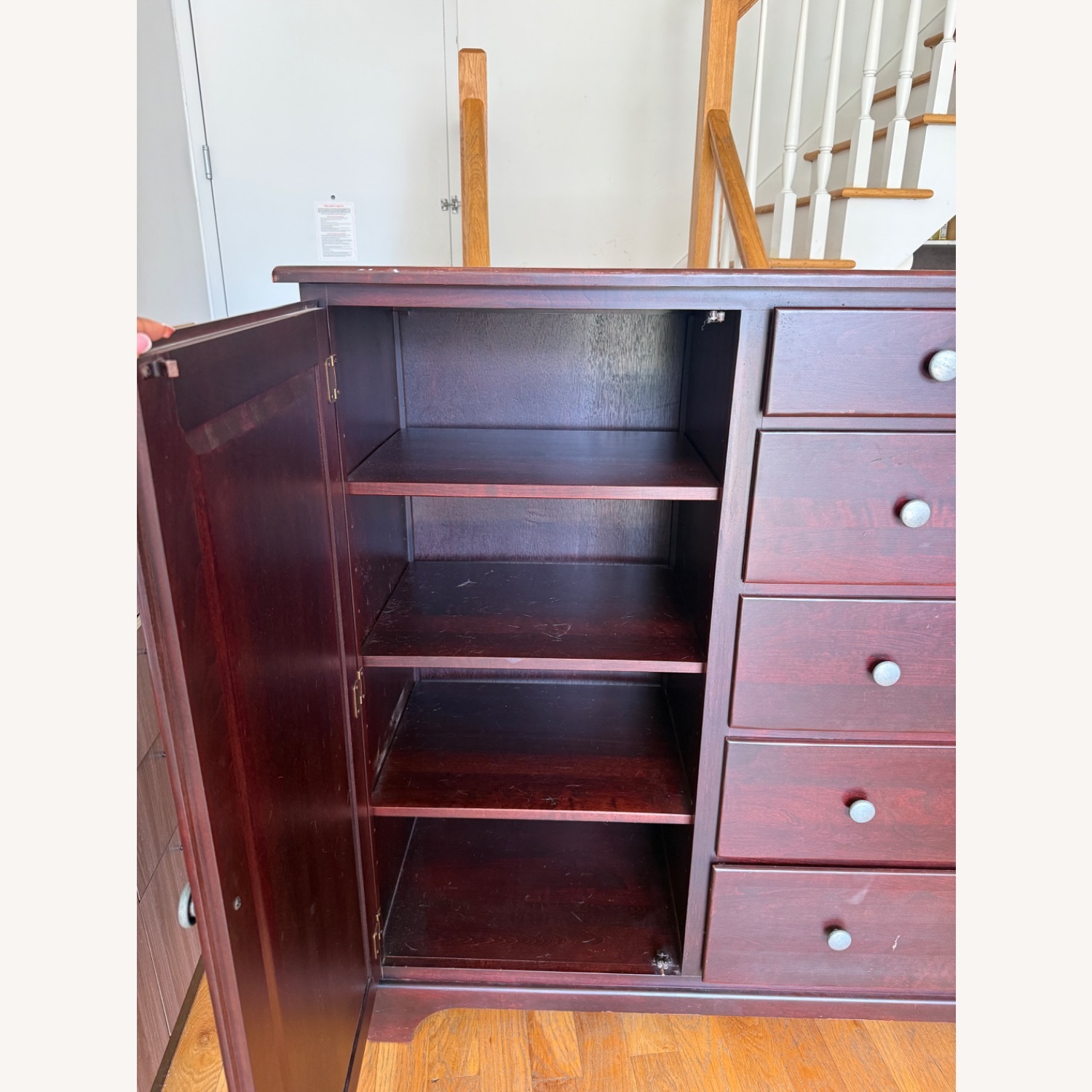 Vintage/Antique Dark Brown Wood Dresser - image-3