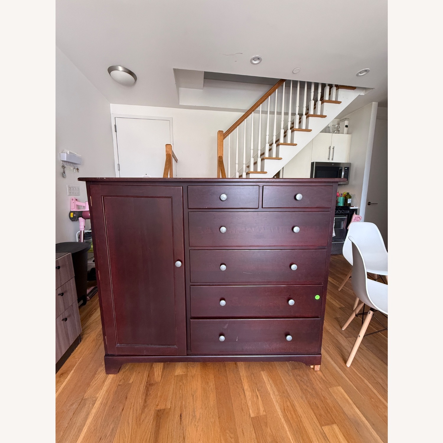 Vintage/Antique Dark Brown Wood Dresser - image-2