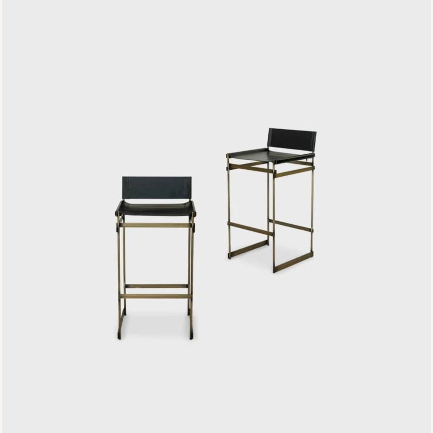 ATRA "Redo" Leather Counter Stools - image-3