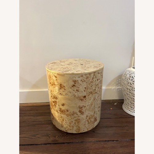 Used West Elm Volume Wood Side Table for sale on AptDeco
