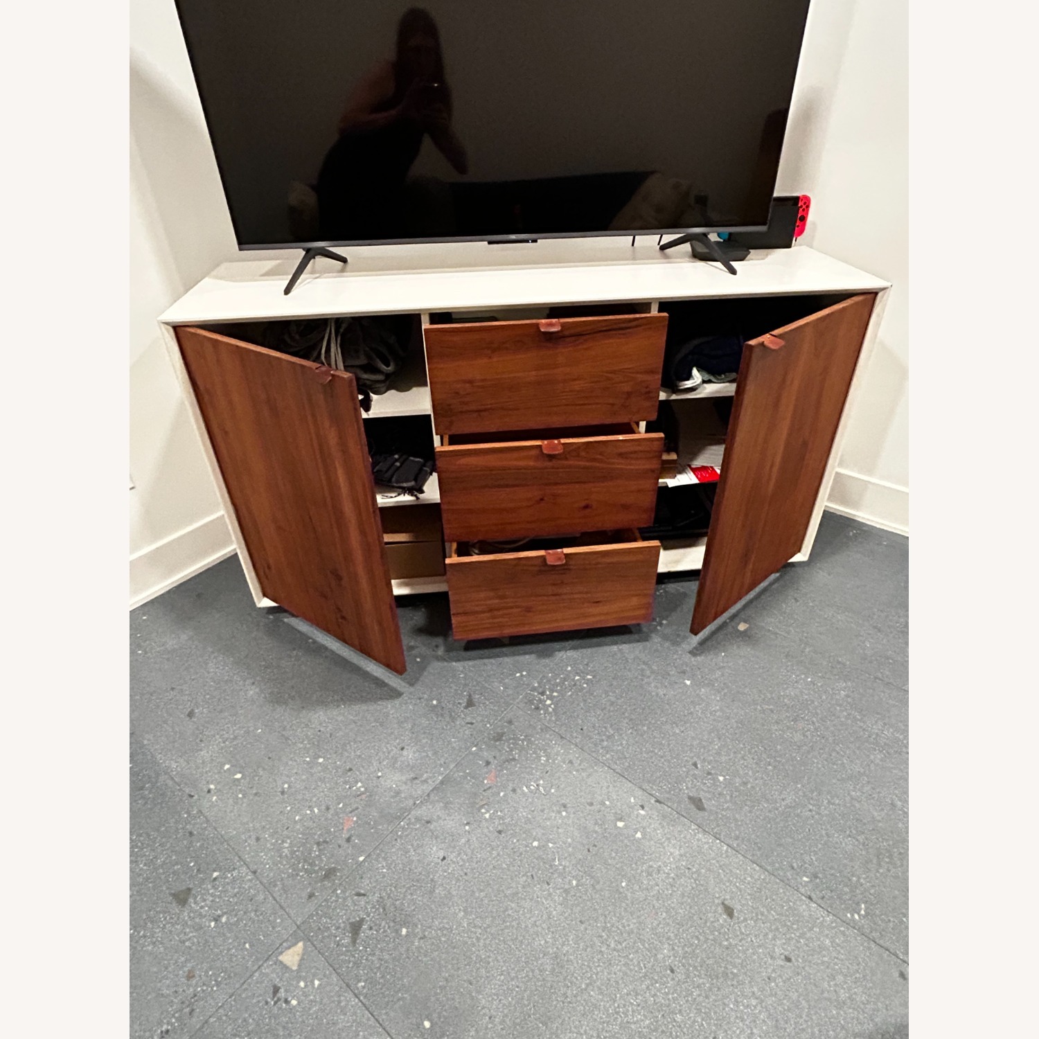 Organic Modernism Siena Walnut Wood Credenza - image-4