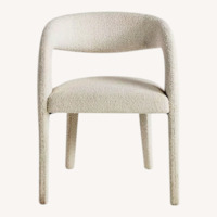 Anthropologie Bouclé Hagen Dining Chairs in Ivory