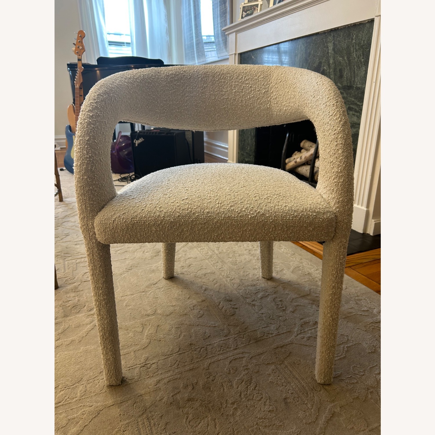 Anthropologie Bouclé Hagen Dining Chairs in Ivory  - image-6