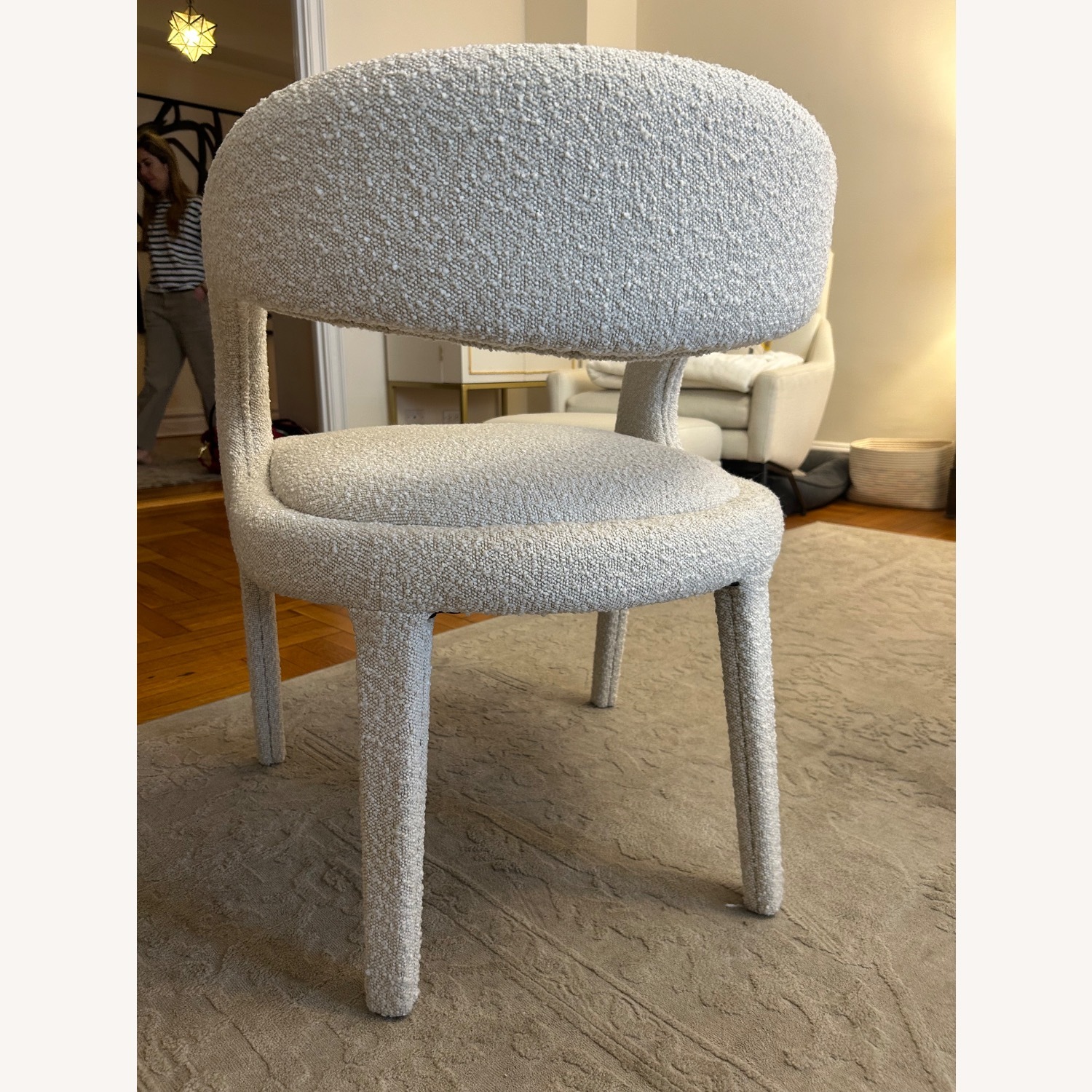 Anthropologie Bouclé Hagen Dining Chairs in Ivory  - image-3