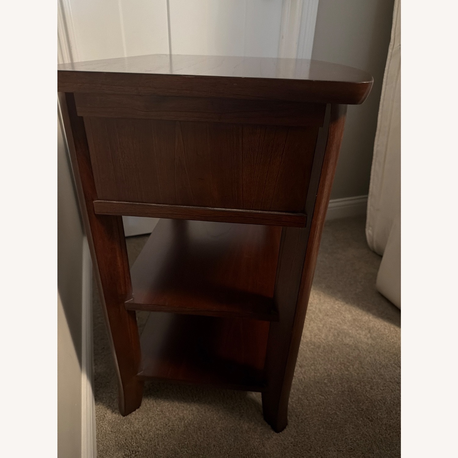 Pottery Barn Chloe Dark Brown Wood Nightstands - image-3