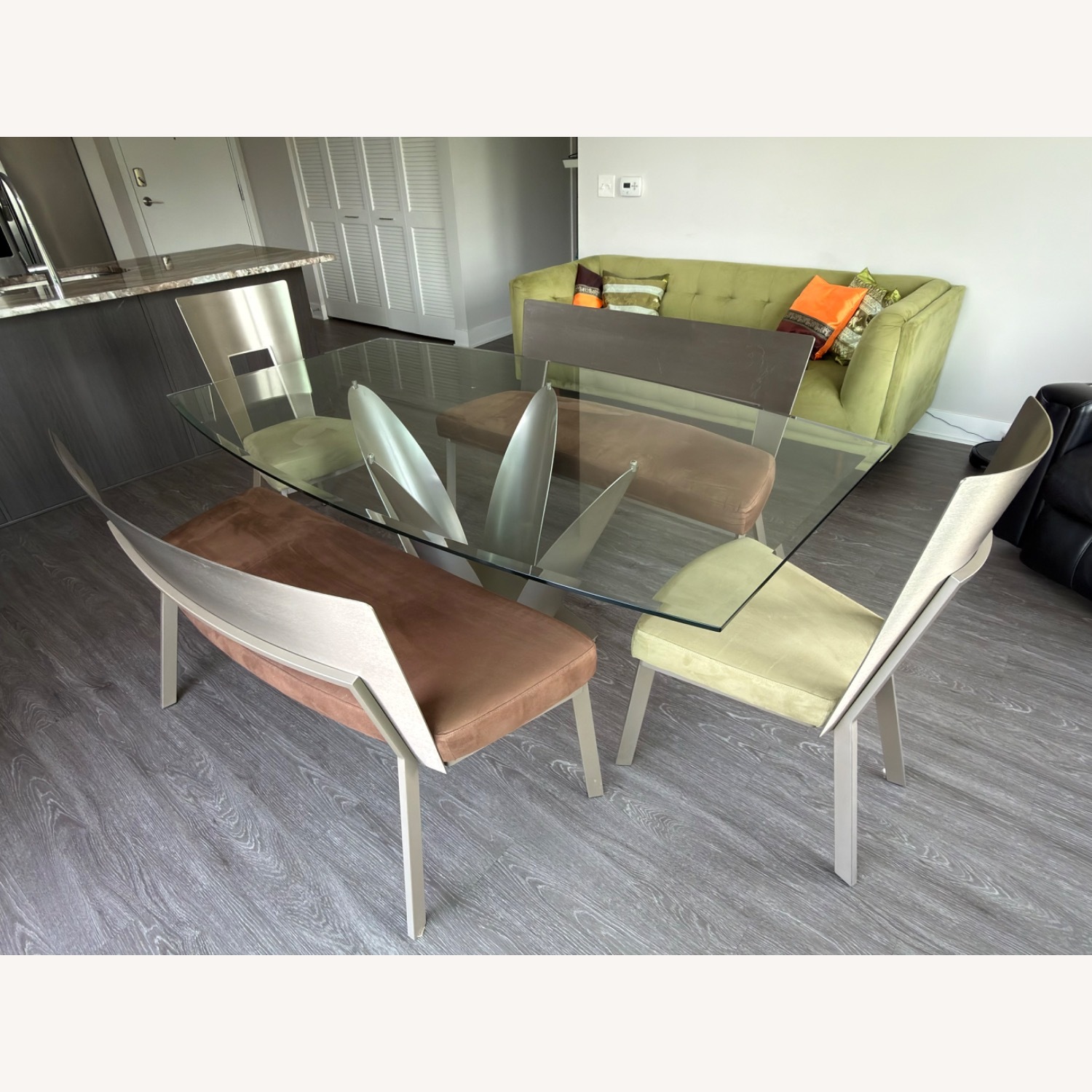 Elite Modern Glass Dining Set - image-3
