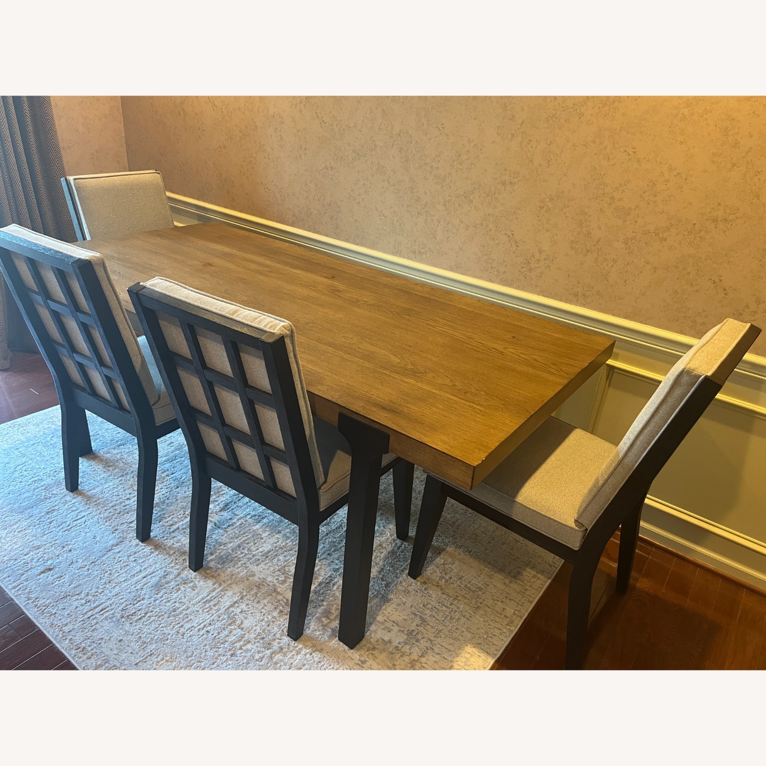 Raymour & Flanigan Light Brown Dining Set - image-3