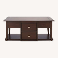 Raymour & Flanigan Coffee Table with Two Benches