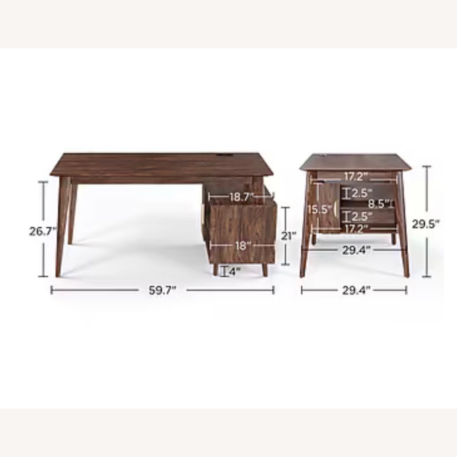 MCM Wood Desk - image-4