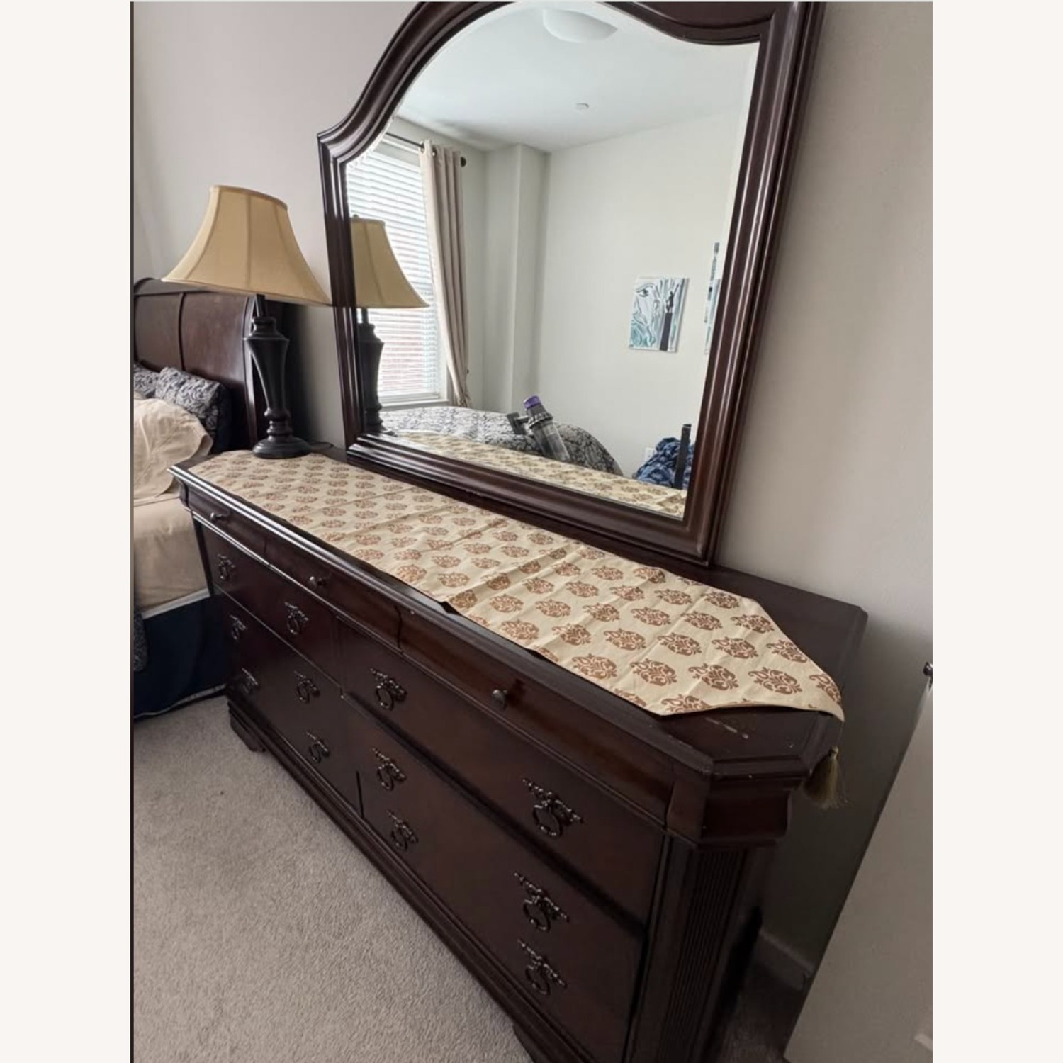 Ashley Furniture Hamlyn Dark Brown Wood Dresser - image-2