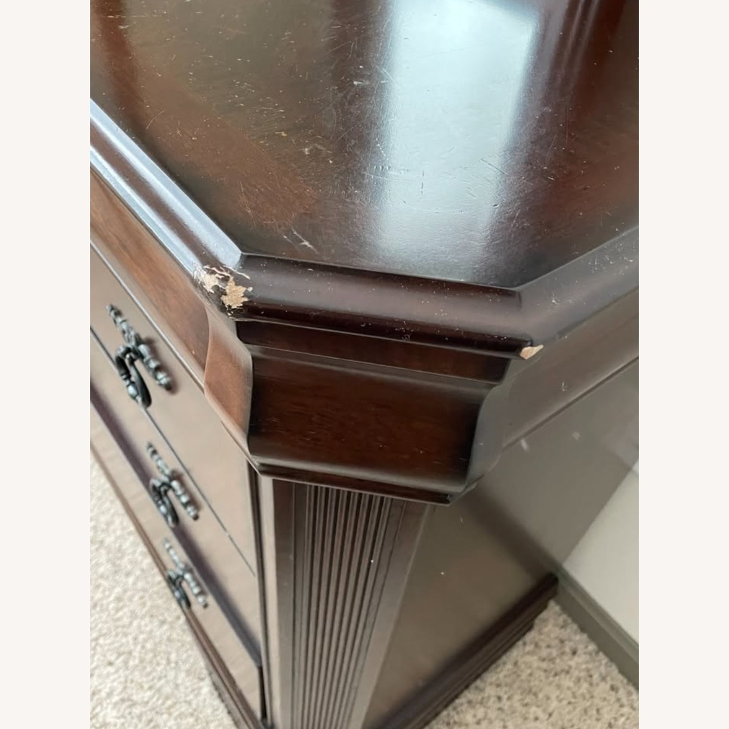 Ashley Furniture Hamlyn Dark Brown Wood Dresser - image-3