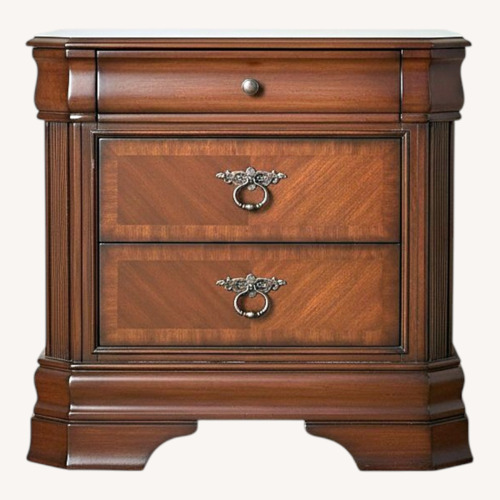 Used Ashley Furniture Hamlyn Dark Brown Wood Nightstand for sale on AptDeco