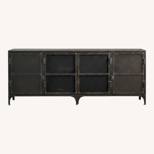 Used Restoration Hardware Industrial Black Media Storage for sale on AptDeco