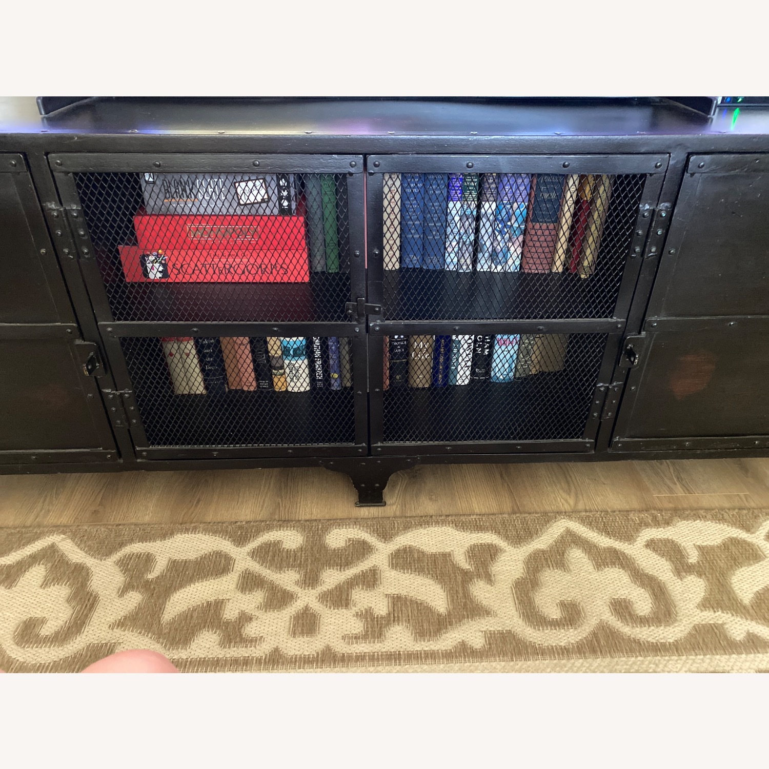 Restoration Hardware Industrial Black Media Storage - image-3