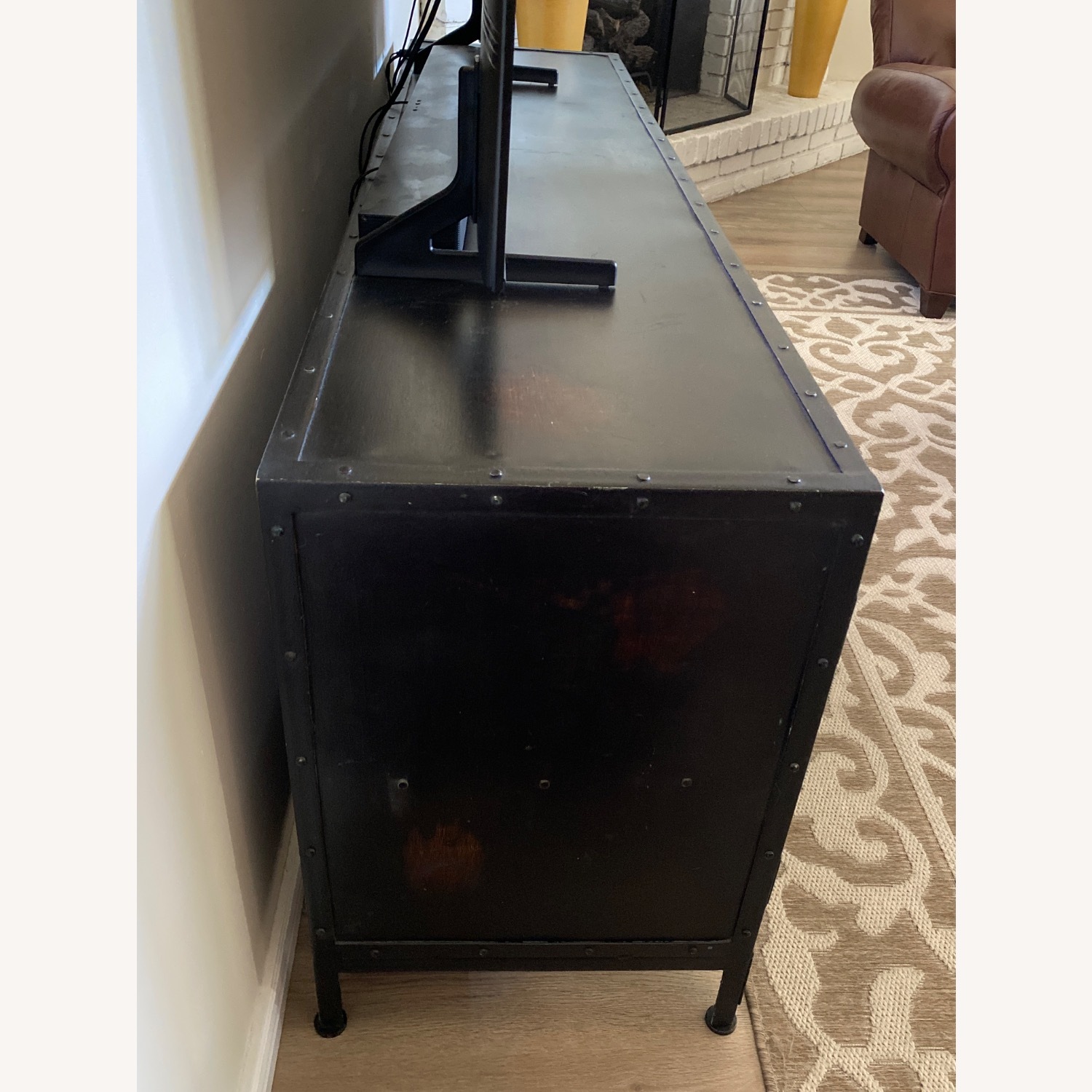 Restoration Hardware Industrial Black Media Storage - image-2