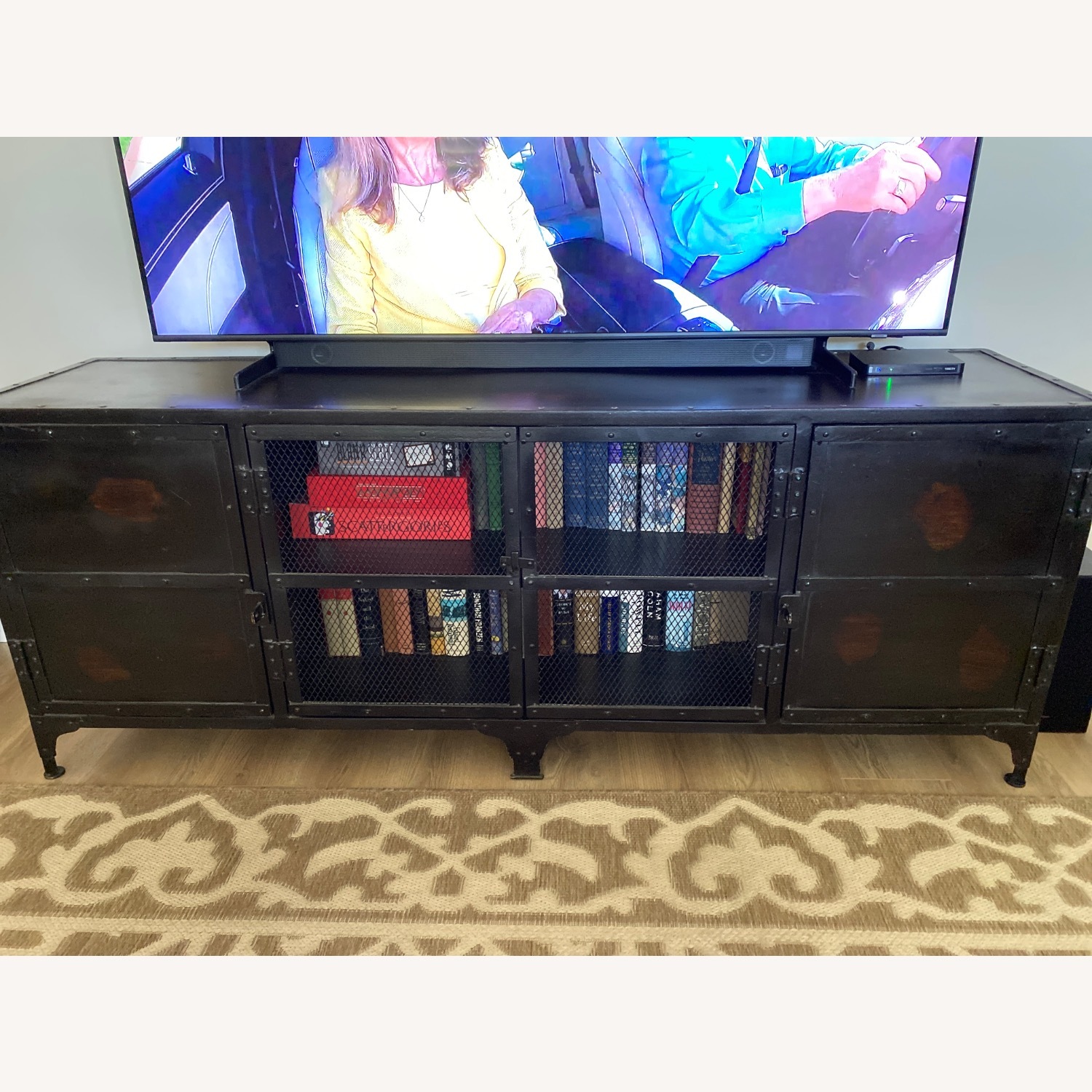 Restoration Hardware Industrial Black Media Storage - image-1