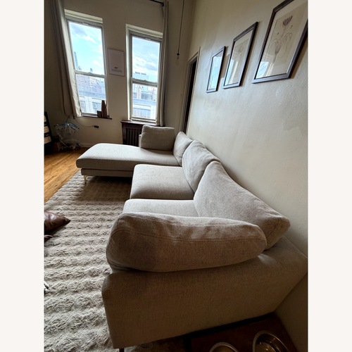 Used Castlery Light Gray Fabric 3+ Piece Sectional for sale on AptDeco