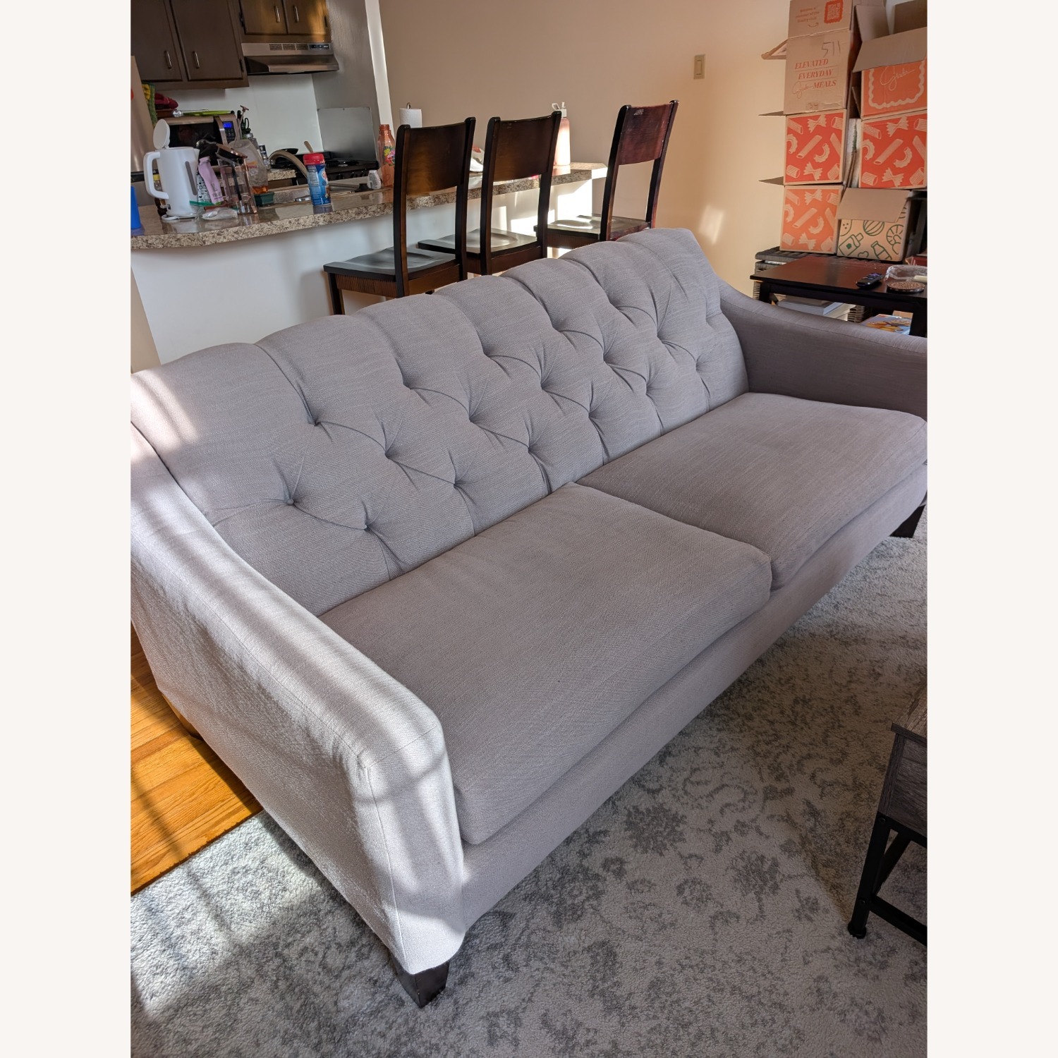 Raymour & Flanigan Densmore Gray Sofa - image-1