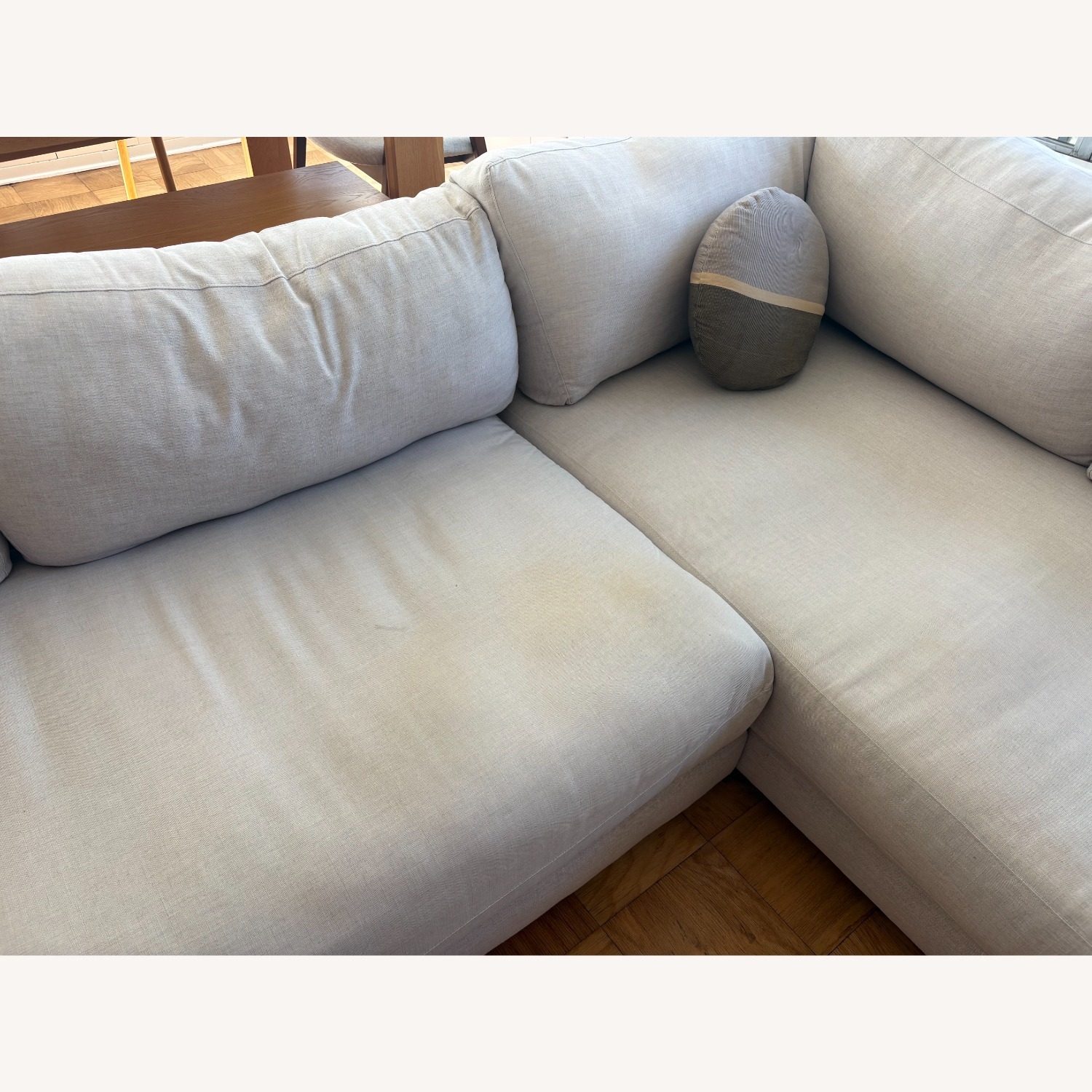 West Elm Light Gray Fabric 2 Piece Sectional - image-3