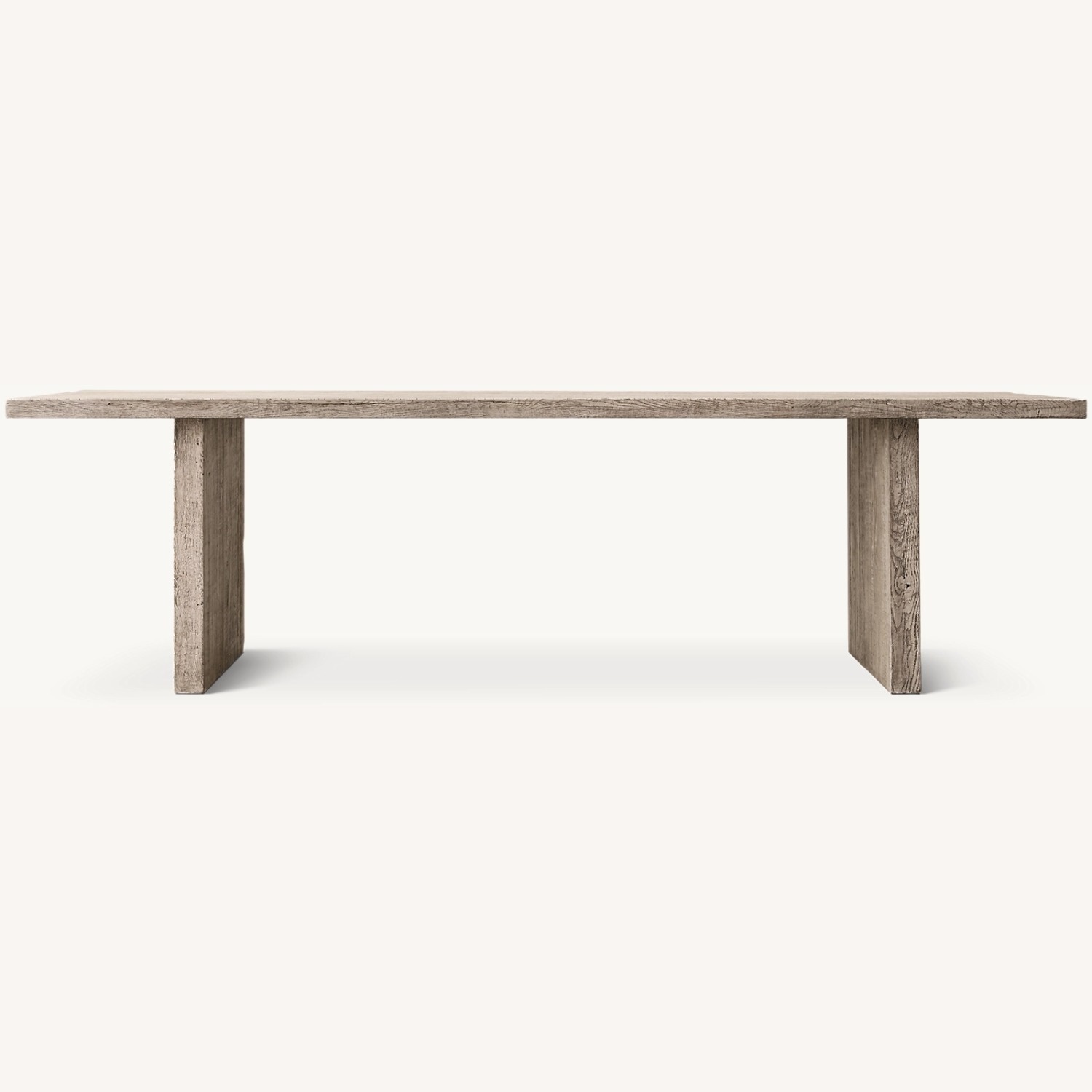 Restoration Hardware Reclaimed Oak Plank Rectangular Dining Table - image-0