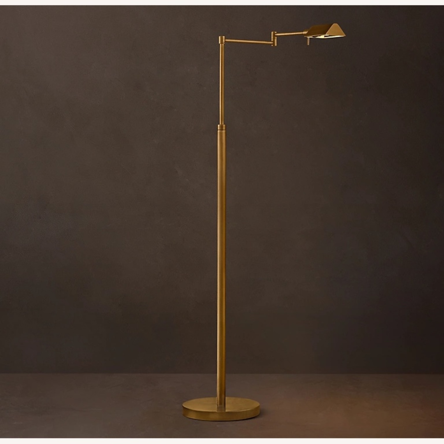 Restoration Hardware Vintage Brass Floor Lamp - image-4