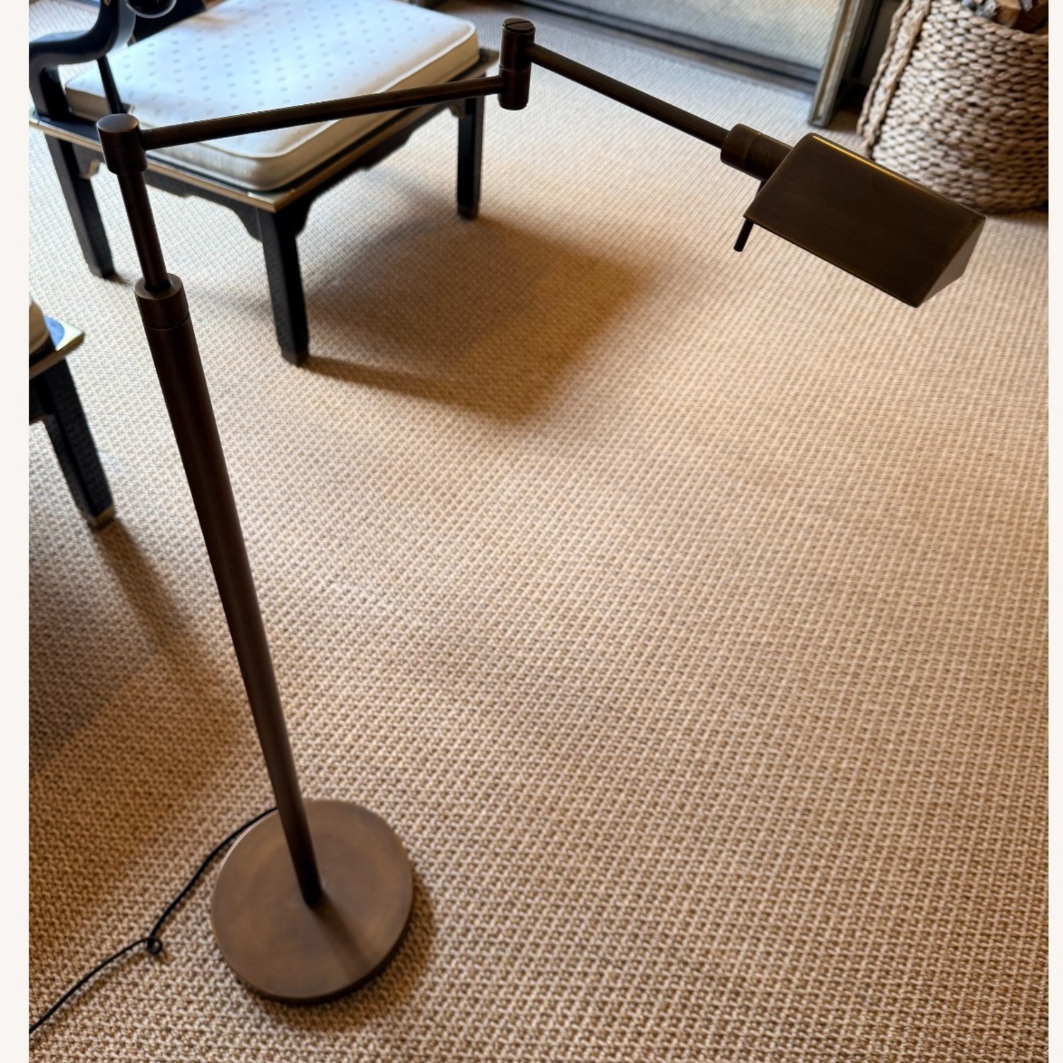 Restoration Hardware Vintage Brass Floor Lamp - image-2
