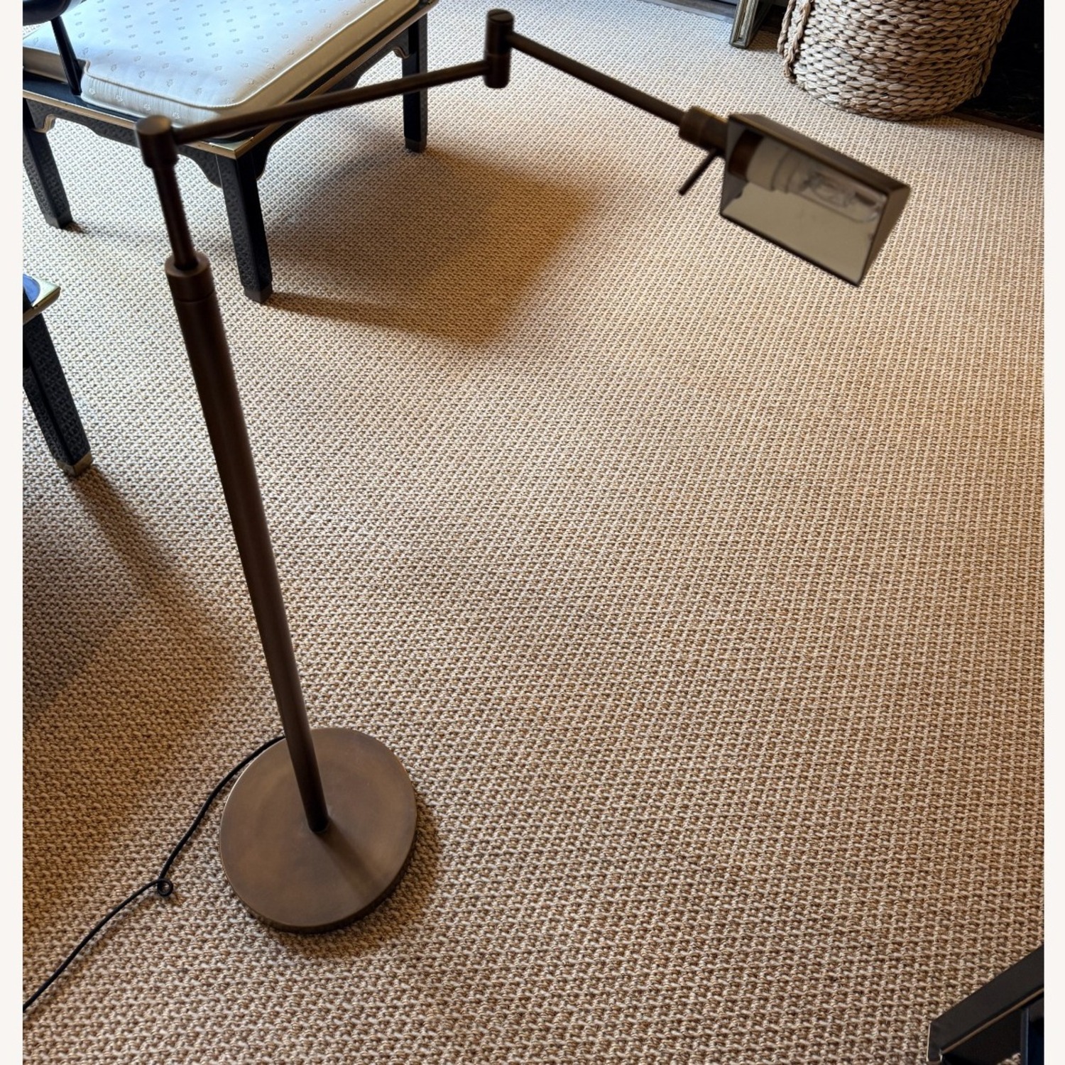Restoration Hardware Vintage Brass Floor Lamp - image-3