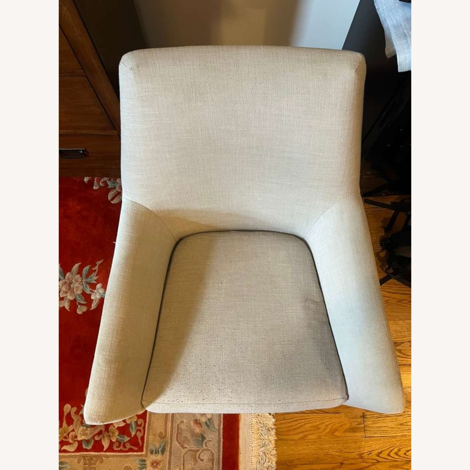 West Elm Lucas Light Gray Wire Armchair - image-3