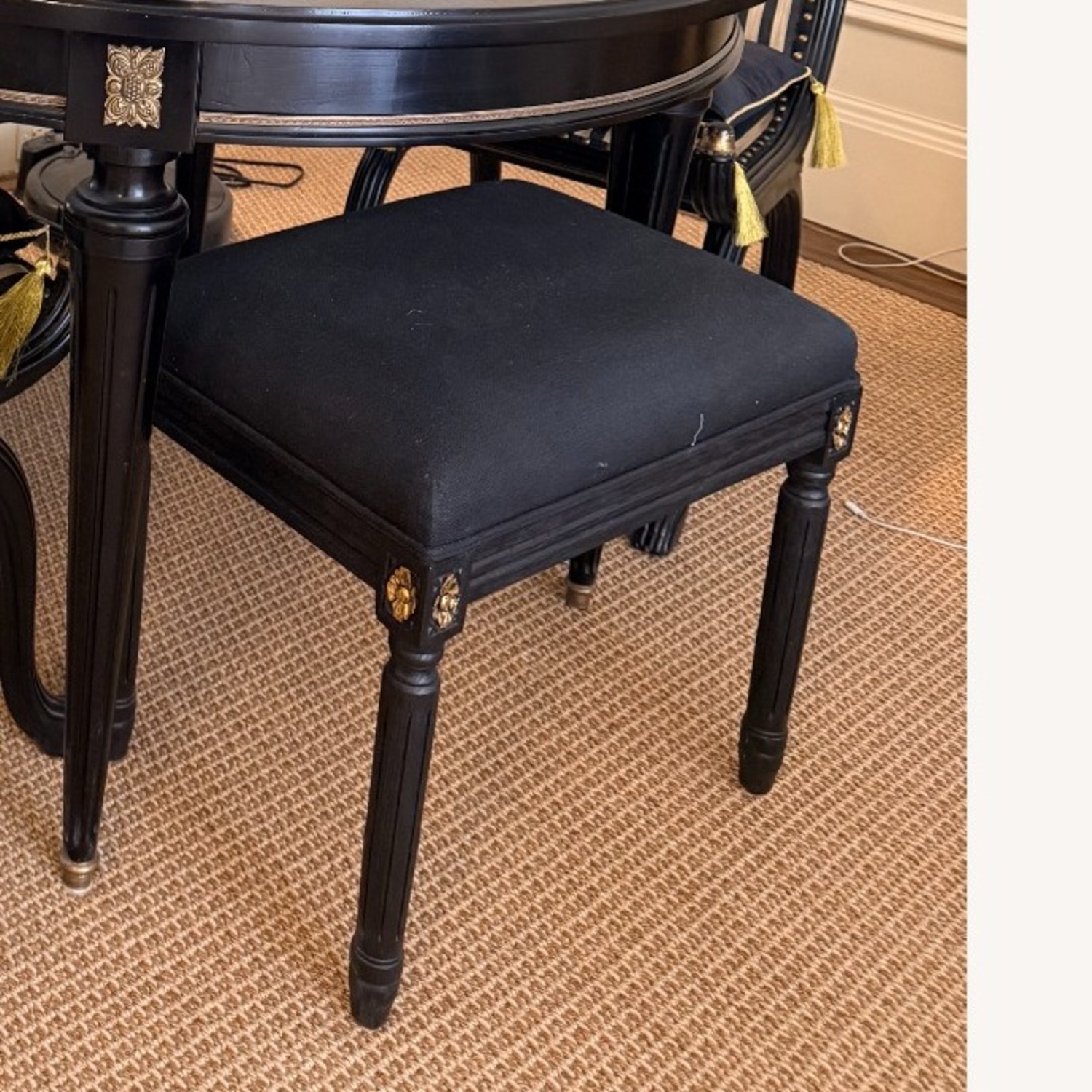 Vintage Louis XV Style Baroque Stool - image-3