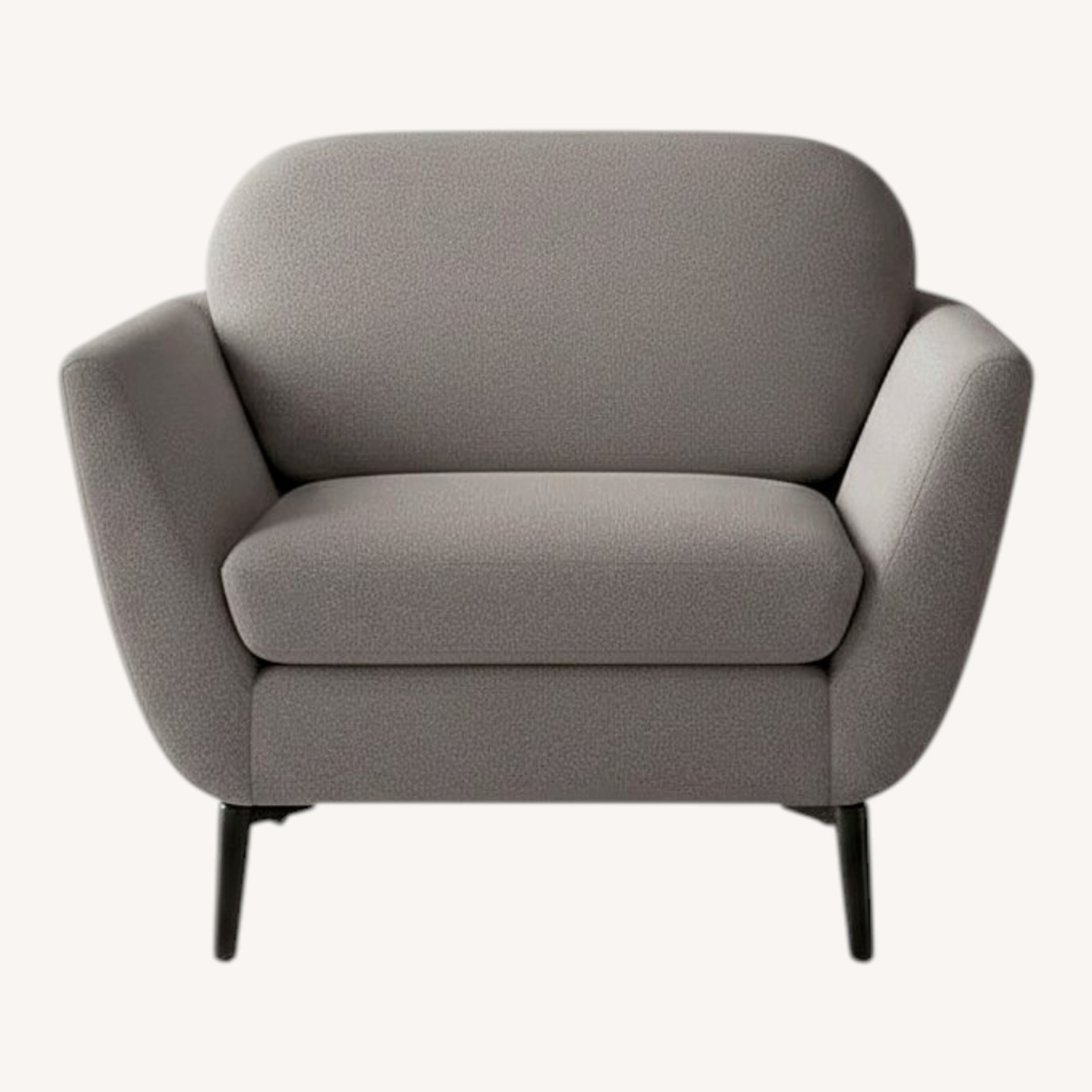 AllModern Ladonna Dark Gray Fabric Armchair - image-0