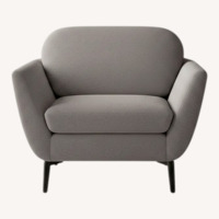 AllModern Ladonna Dark Gray Fabric Armchair