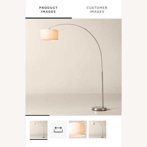 Used CB2 Arc Floor Lamp for sale on AptDeco