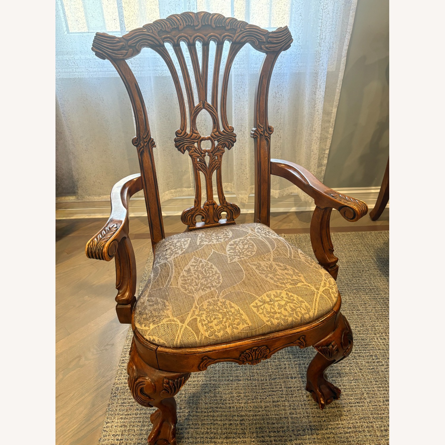 Johnson Brothers Chippendale Ball and Claw dining chairs - image-1