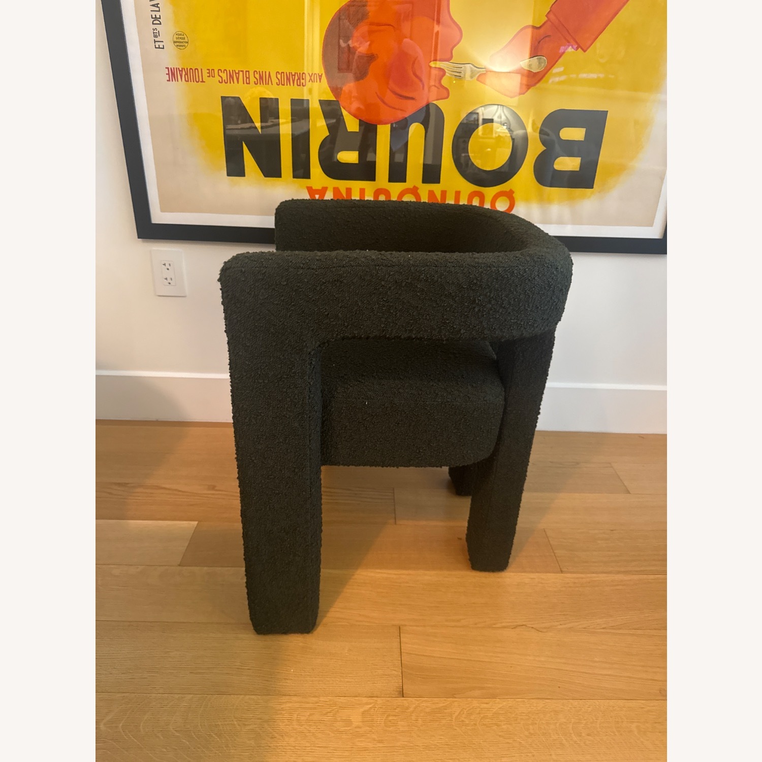 CB2 Green Boucle Armchair - image-3