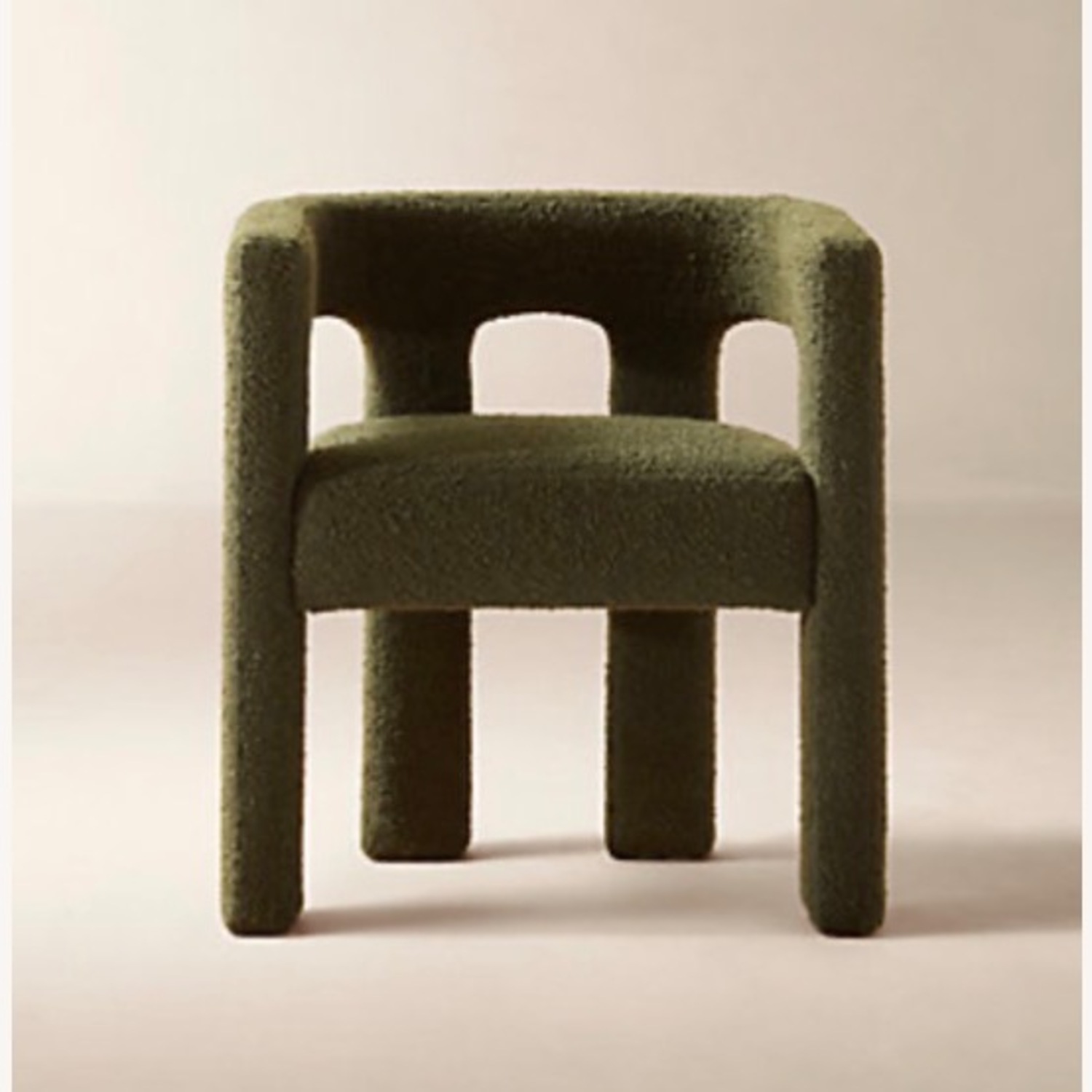 CB2 Green Boucle Armchair - image-4