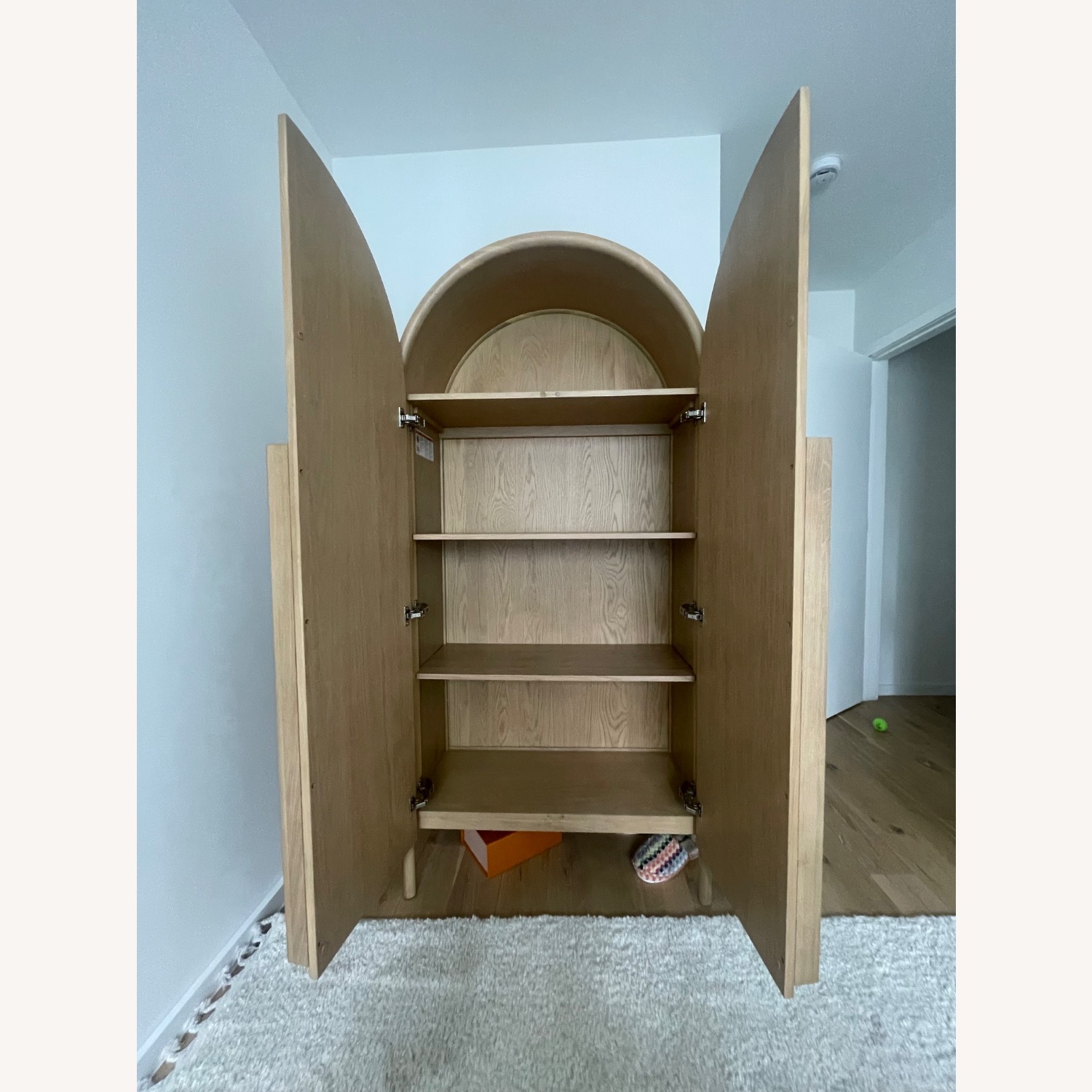 Crate & Barrel Natural Wood Armoire - image-2