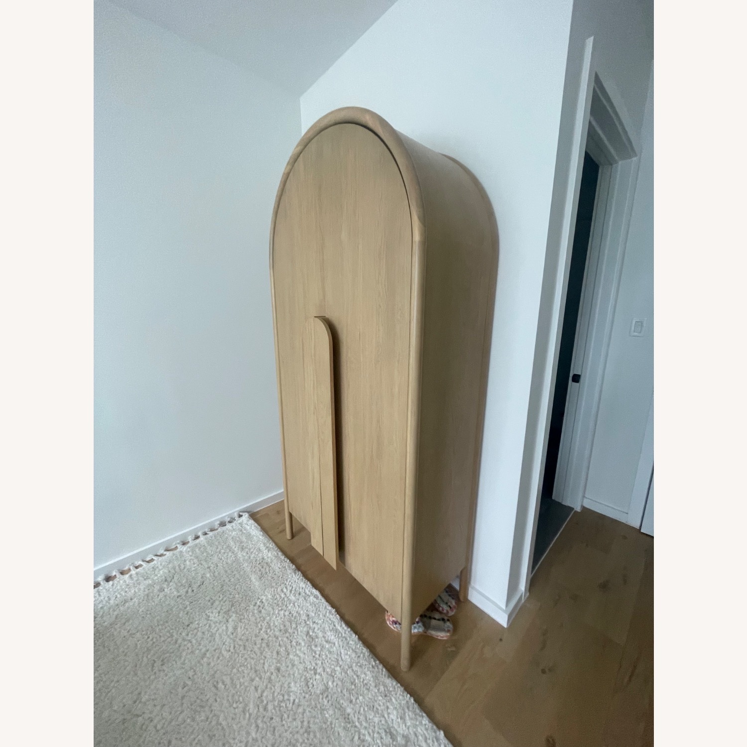 Crate & Barrel Natural Wood Armoire - image-3