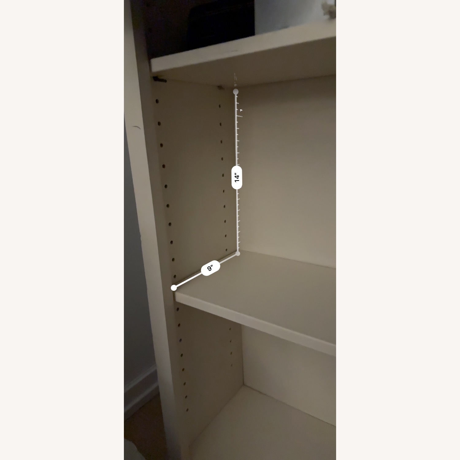 White Wood Bookcase - image-6