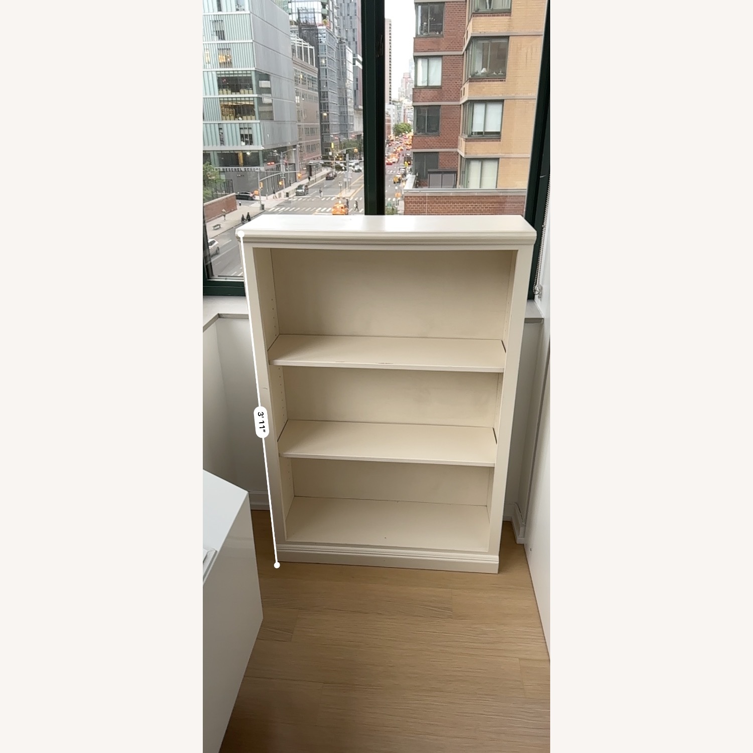 White Wood Bookcase - image-2