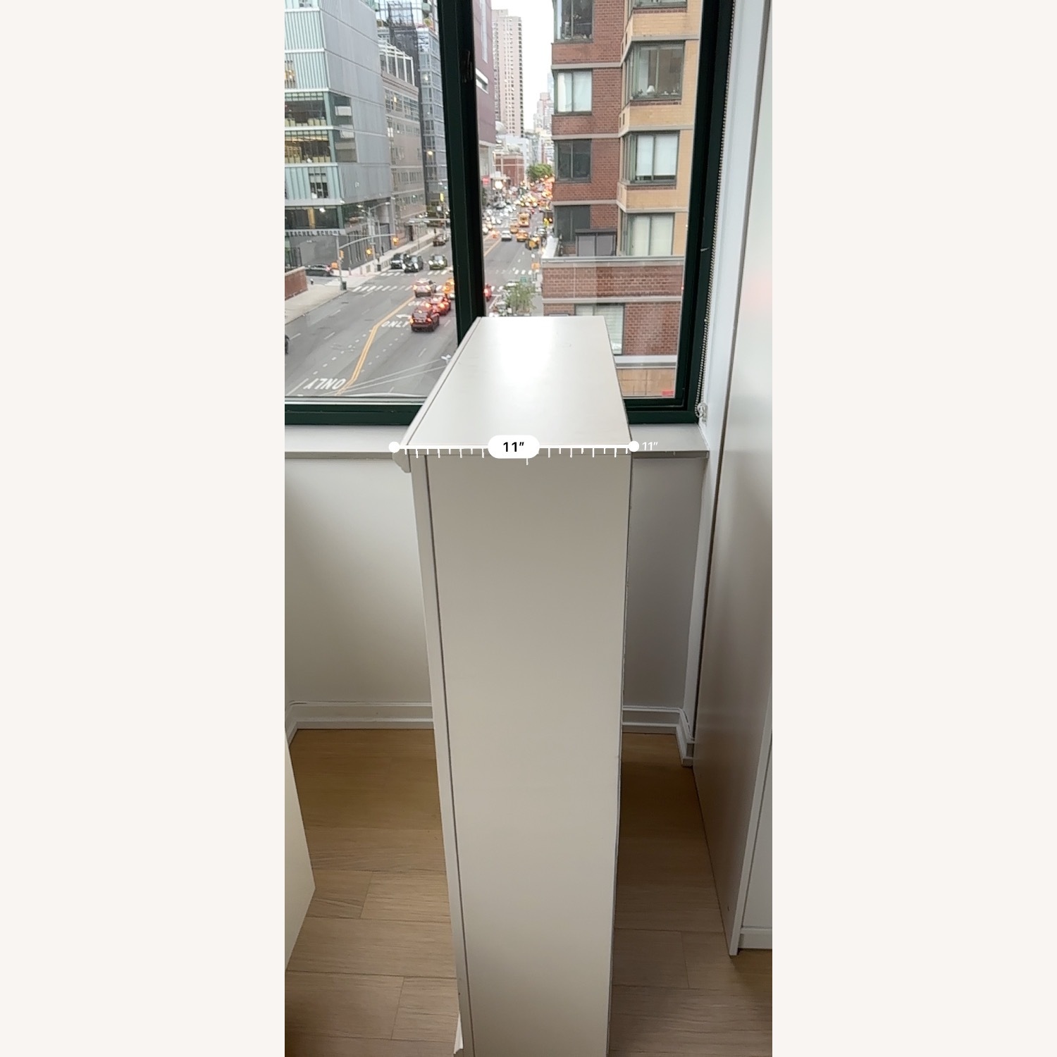 White Wood Bookcase - image-3