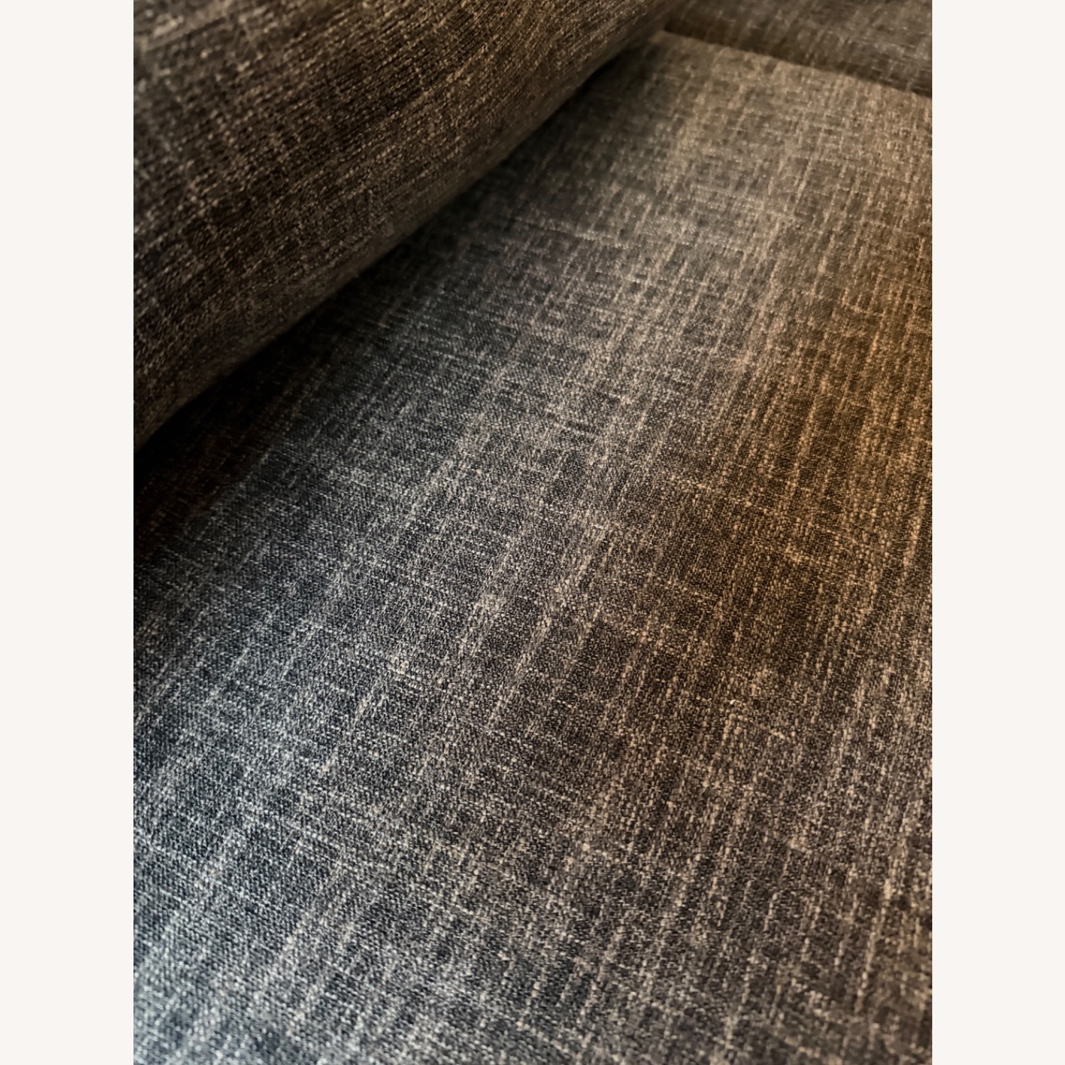 West Elm Crosby Mid Century Dark Gray 2 Piece Sectional - image-3