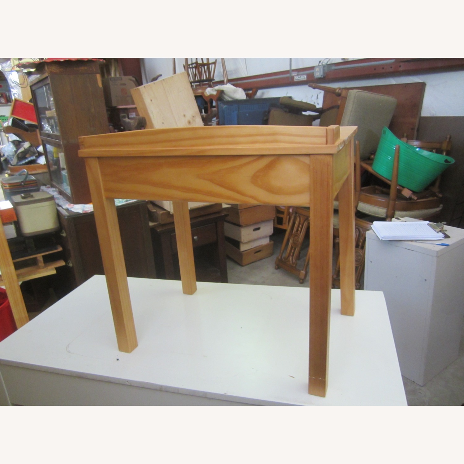Natural Wood Desk - image-4