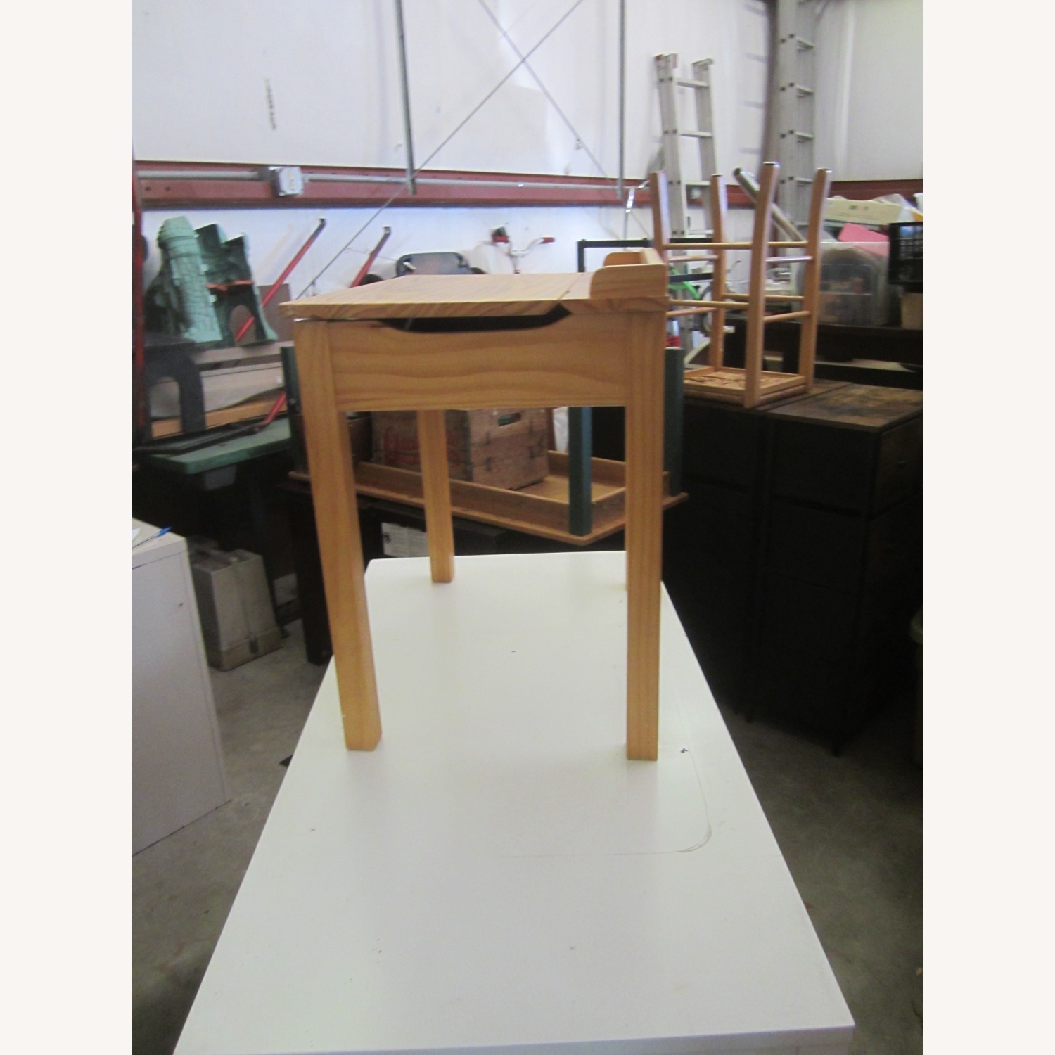 Natural Wood Desk - image-3